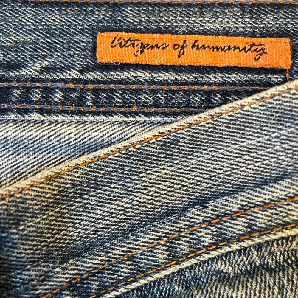 Citizens of Humanity Jagger Bootcut Jeans Mens 38x31 Blue Medium Wash Z-Fly 609 - Picture 10 of 16
